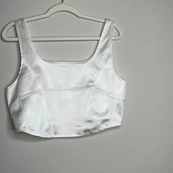 H&M corset bustier satin top - Picture 3 of 7